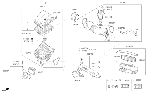 2015 Kia K900  Valve-Air Diagram for 281163M200