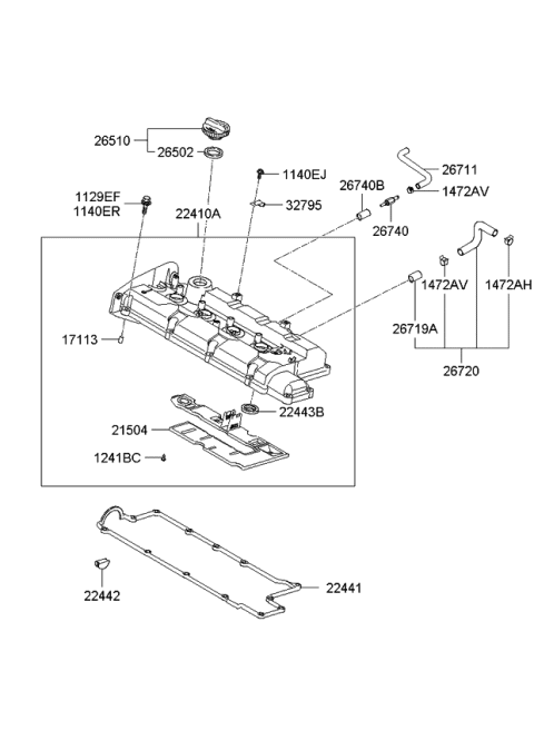 2008 Kia Spectra  Bolt Diagram for 1129306287K