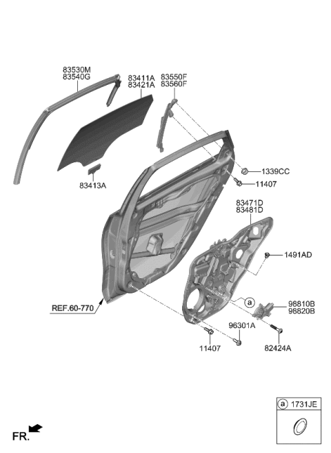 2022 Kia Forte Motor Assembly-Power WDO Diagram for 83450M6010