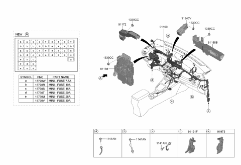 2022 Kia Forte  PROTECTOR-WIRING Diagram for 91961M6030
