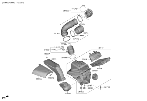 2022 Kia Sorento  Strap Diagram for 1799335000