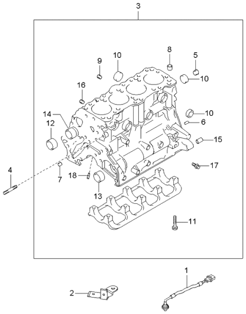 2000 Kia Optima  Bolt, Cap Diagram for 2111438010