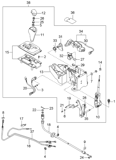 2003 Kia Optima  Piece-Distance Diagram for 4673139000