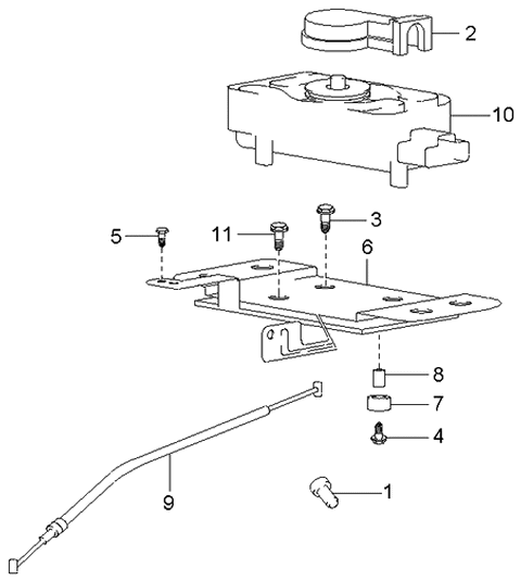 2005 Kia Optima  Spacer-Automatic Cruise Diagram for 9642434000