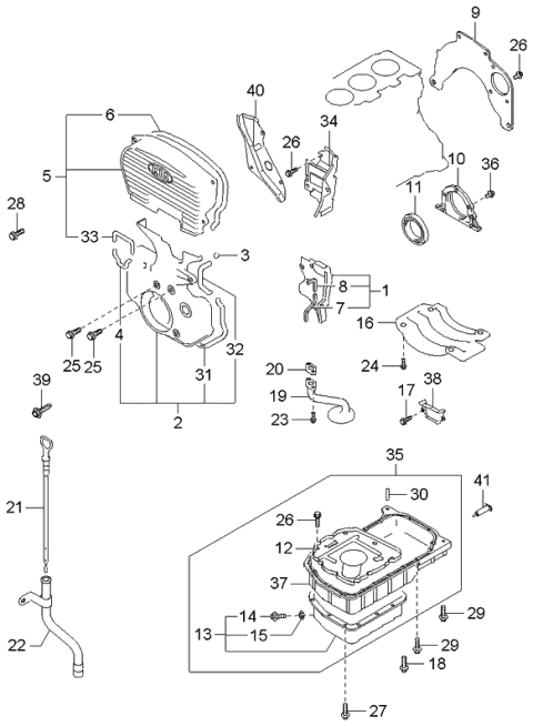 2005 Kia Optima  Bolt-Washer Assembly Diagram for 1129308163