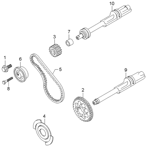 2004 Kia Optima  Shaft-Counter BALANC Diagram for 2331132604