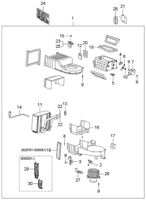 2000 Kia Optima  Resistor Diagram for 9703538000