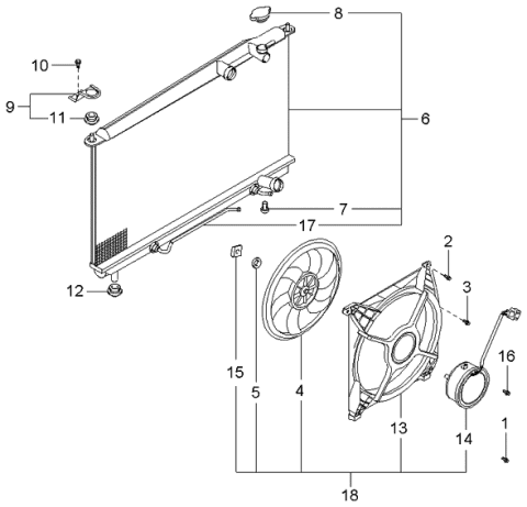 2005 Kia Optima  Bolt-Washer Assembly Diagram for 1129006203