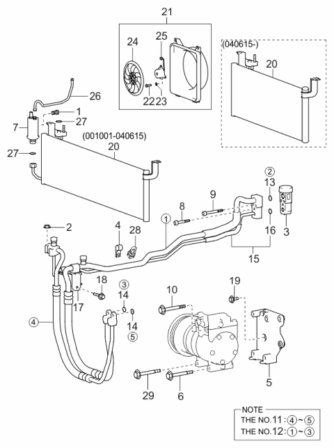 2004 Kia Optima  Bolt-Expansion Valve Diagram for 9771438021