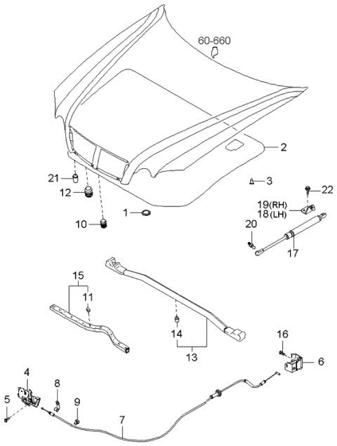 2002 Kia Optima  Screw Diagram for 1220106121