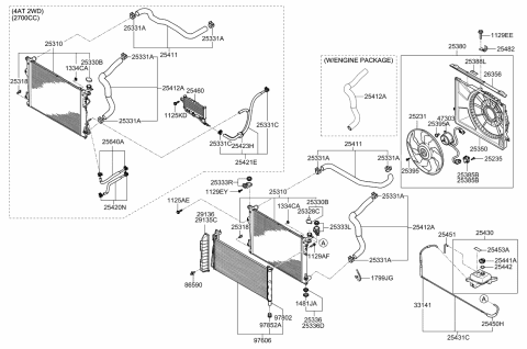 2006 Kia Optima  INSULATOR-Radiator Mounting Diagram for 253362B000