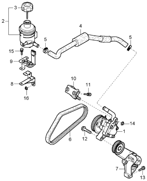 2006 Kia Amanti  Clip-Hose Diagram for 5758739000