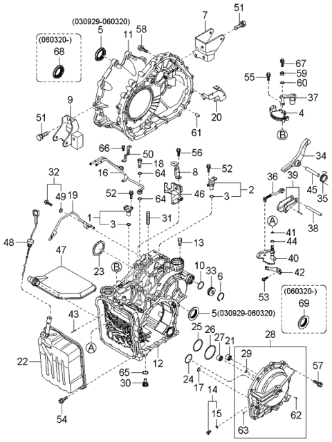 2006 Kia Amanti  O-Ring Diagram for 4529339501
