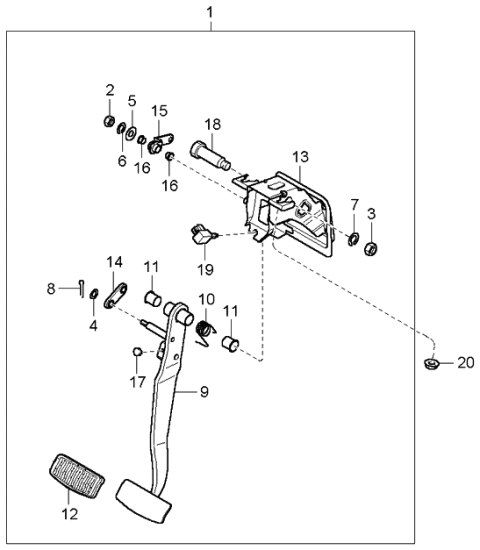 2005 Kia Amanti  Washer-Plain Diagram for 1351008241