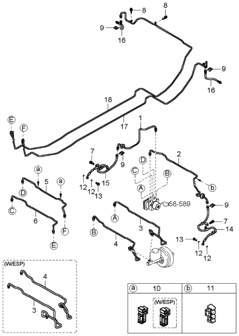 2005 Kia Amanti  Bolt-Washer Assembly Diagram for 1123008123