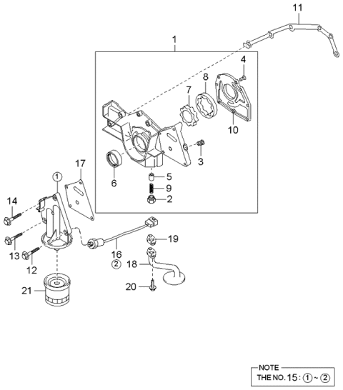 2004 Kia Amanti  Switch Assembly-Oil Pressure Diagram for 9476039700