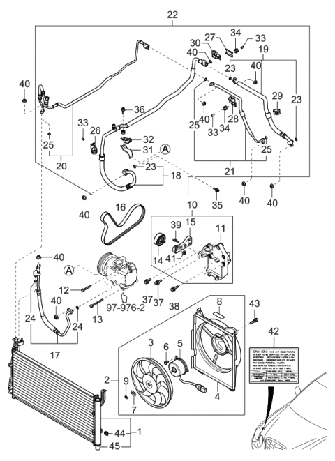 2006 Kia Amanti  Nut Flange Diagram for 1339606003