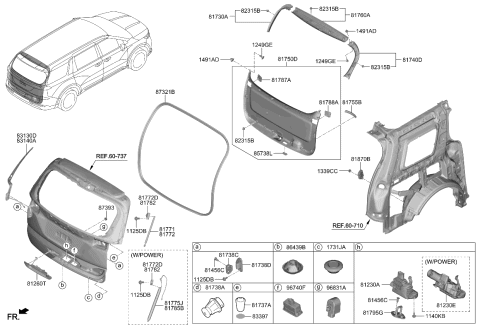 2024 Kia Carnival  MODULE ASSY-POWER T Diagram for 81870R0100