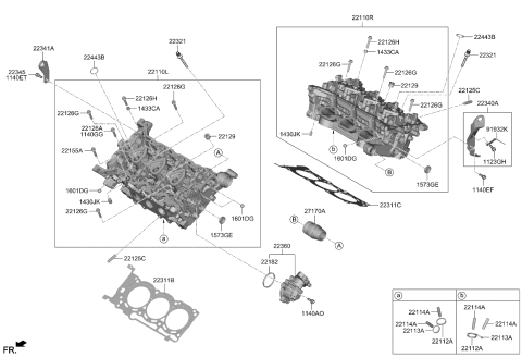 2024 Kia Carnival  Guide-Intake Valve Diagram for 221143N100