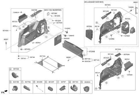 2024 Kia Carnival  Net-Hook, Rr Diagram for 85795S8000