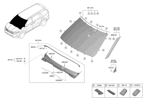 2022 Kia Carnival  Sensor-Auto DEFOG Diagram for 97257J9000