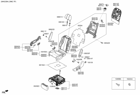 2024 Kia Carnival  Nut-Self Locking Diagram for 1022510001