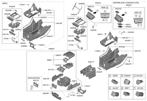 2024 Kia Carnival  POWER OUTLET ASSY-IN Diagram for 95260R0100