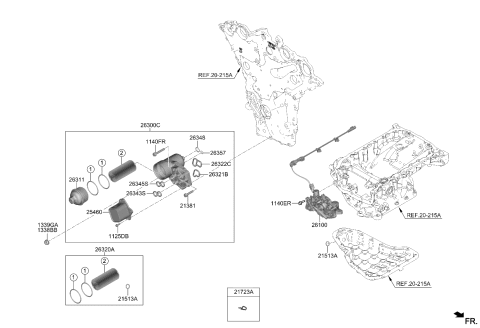 2023 Kia Carnival  Clip Diagram for 213153CJA0