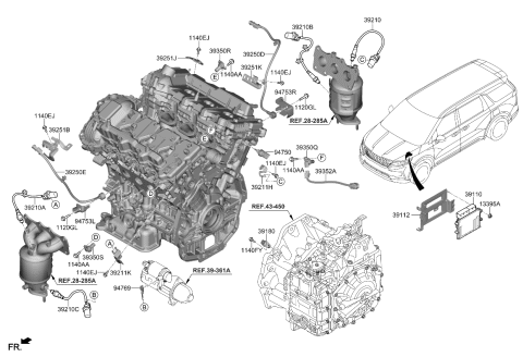 2022 Kia Carnival  ELECTRONIC CONTROL U Diagram for 391103N683