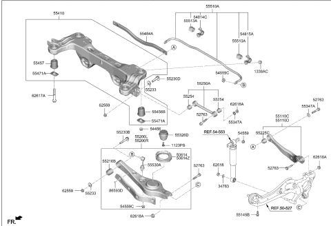 2022 Kia Carnival Nut-Flange Diagram for 1338710007K