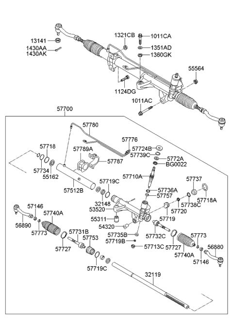 2012 Kia Borrego  Piston Ring Diagram for 577142J000