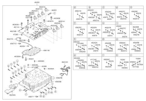 2010 Kia Borrego  Ball Diagram for 453234C000