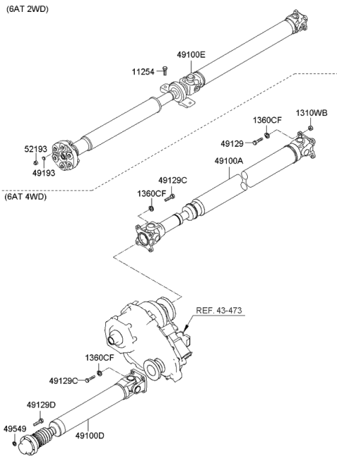 2012 Kia Borrego  Bolt Diagram for 1125410256K