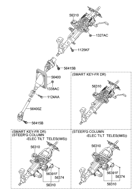 2008 Kia Borrego  Bolt Diagram for 563742J000