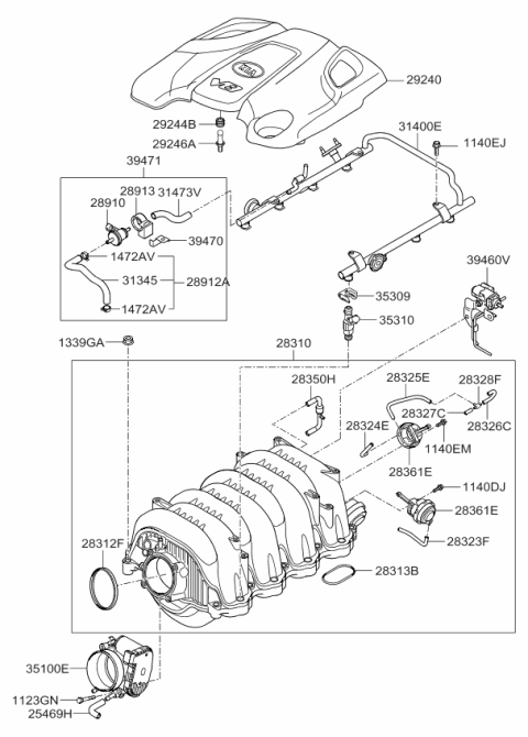 2008 Kia Borrego  Bolt Diagram for 1123306456K