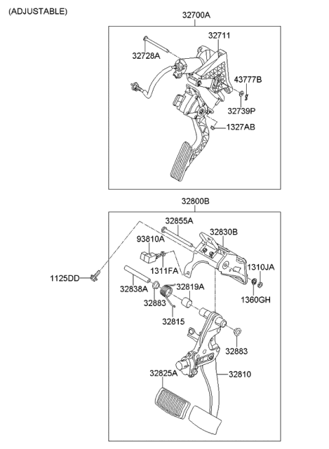 2009 Kia Borrego  Plate Diagram for 327393K200
