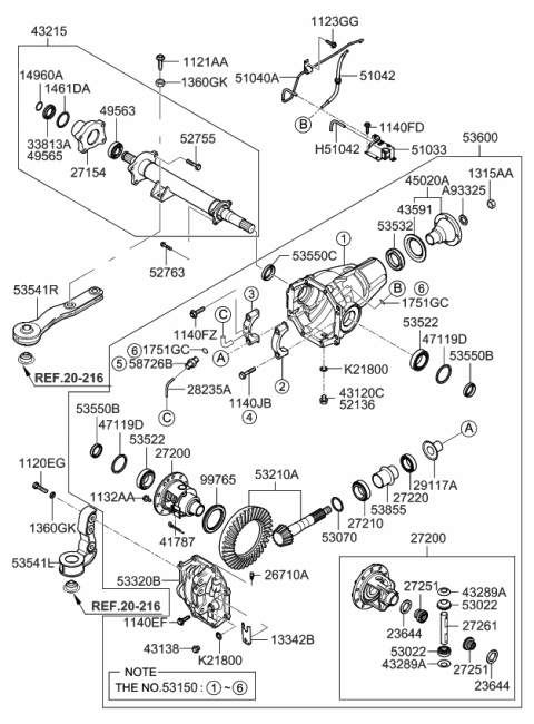 2012 Kia Borrego  Bolt Diagram for 1140412601