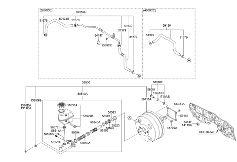 2008 Kia Borrego  Retaining-Ring Diagram for 585233E200