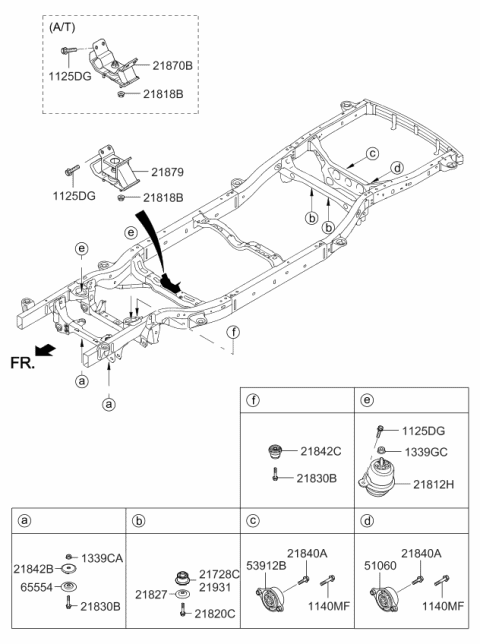 2008 Kia Borrego  Bolt Diagram for 1140612606K