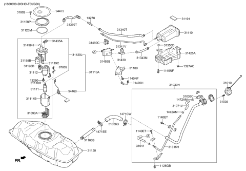 2017 Kia Soul  Lead Wire Assembly Diagram for 31118B2001