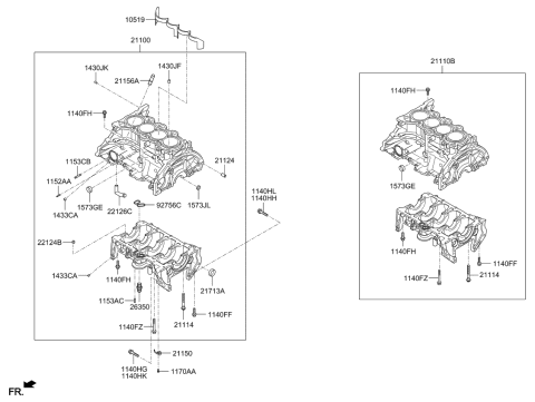2017 Kia Soul  Nipple-Bypass Diagram for 211562E000
