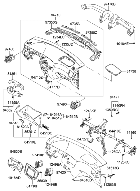 2009 Kia Rio  Rivet-Blind Diagram for 1416004163