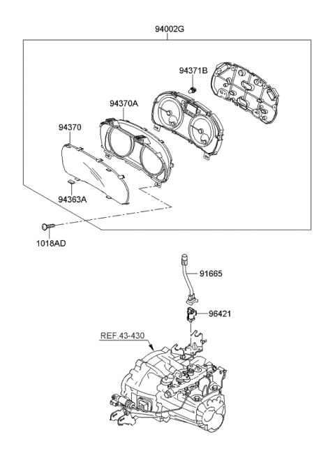 2011 Kia Rio  Cover-Cushion Diagram for 9411025200