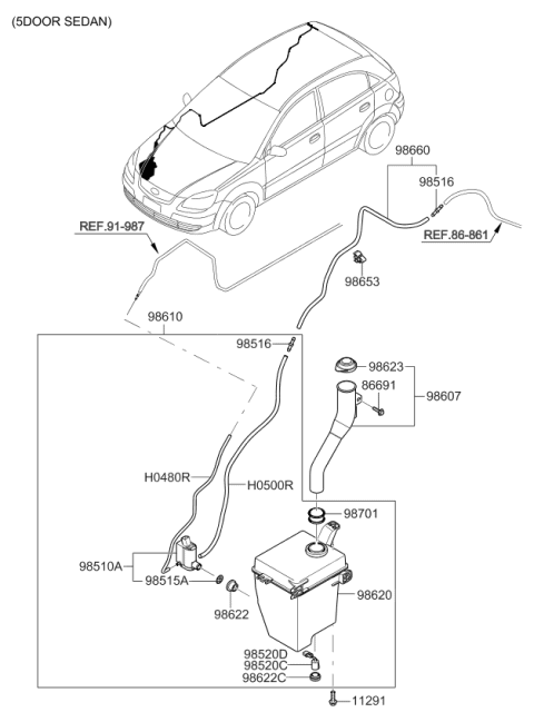 2006 Kia Rio  Level Switch Diagram for 985201G100