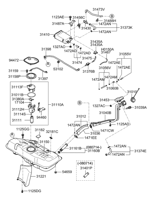 2006 Kia Rio  Bolt-Washer Assembly Diagram for 311591G000