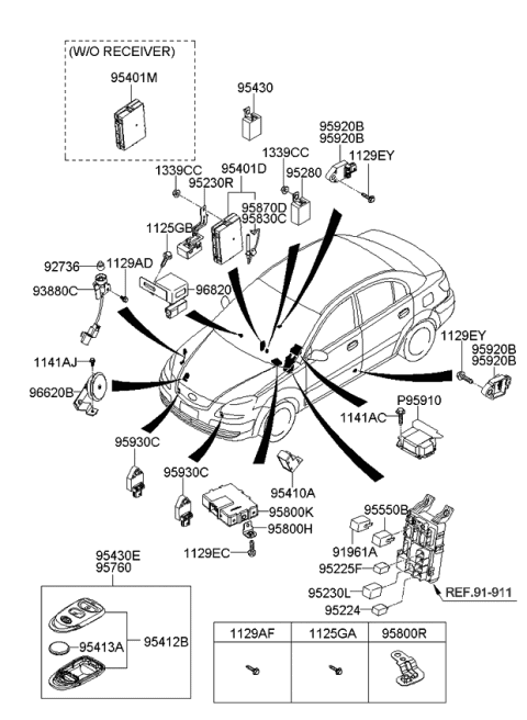 2011 Kia Rio  Bolt Diagram for 1129306203