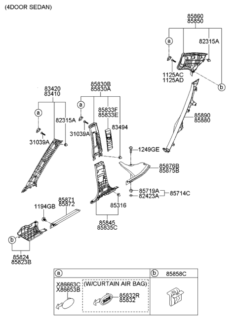 2008 Kia Rio  FASTENER Diagram for KGJ2168885BGD