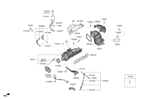 2021 Kia Stinger  Bolt-Washer Assembly Diagram for 1129610256K