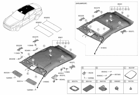 2019 Kia Stinger Clip Diagram for 10410M2073AYK