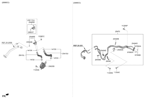 2020 Kia Stinger  Bushing Diagram for 97856J5000